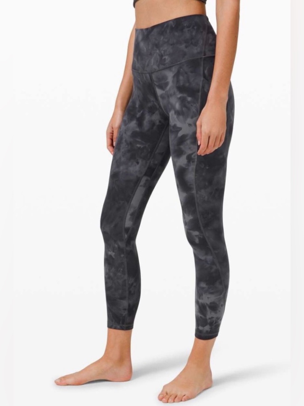 lululemon athletica Women's Align Diamond Dye Black Tie-Dye High-Rise Leggings
